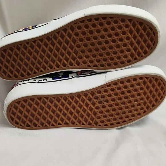 Vans Era Flower Multicolored Glitter Floral Platform Sneakers (Uni M 8, W 9.5) - Picture 11 of 13